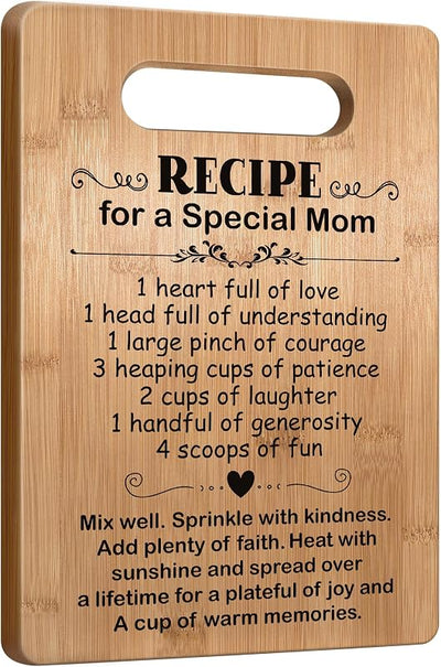Regalo para mamá hija e hijo tabla cortar cumpleaños navidad