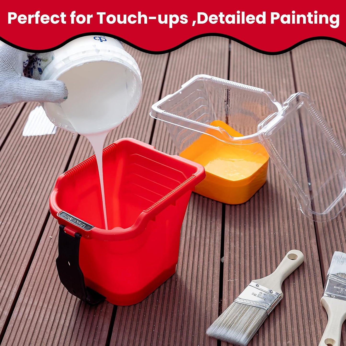 Set pinceles profesionales 2pulg para pared muebles molduras