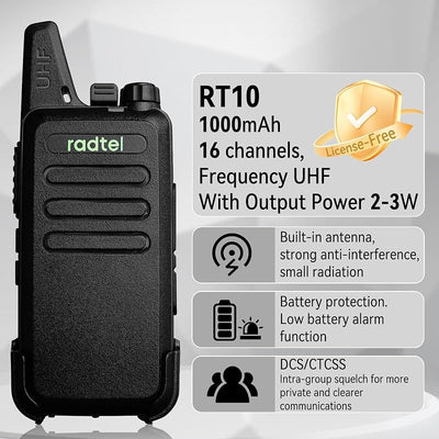 Walkie Talkies UHF para adultos al aire libre caza