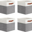 Cubos plegables tela 11x11 con asas para organización