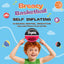 Bola baloncesto 5" autoinflable sin bomba color naranja