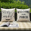 2 Pzas Almohadas Decorativas Exteriores 18x18" Impermeables