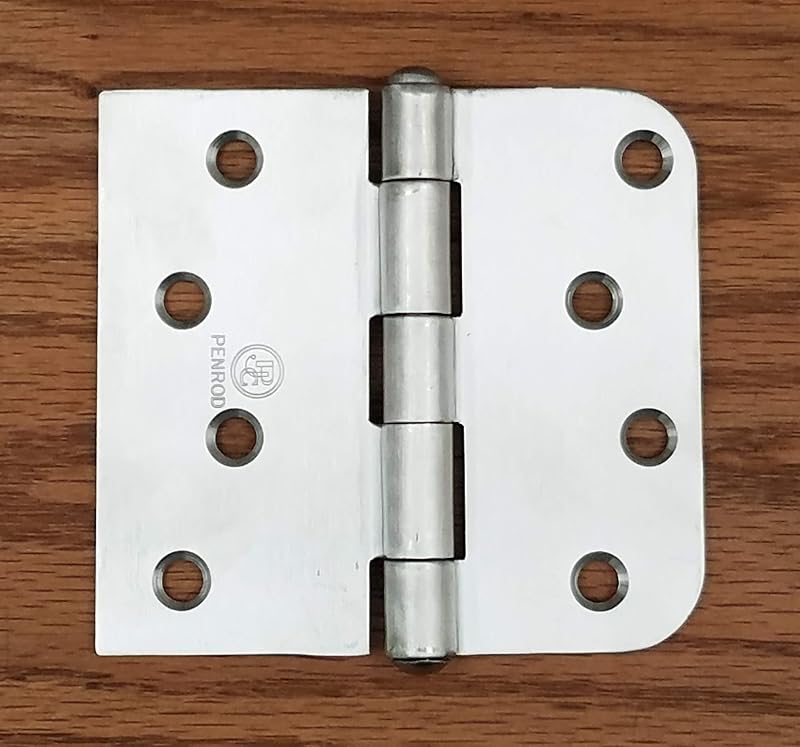 Bisagra seguridad acero inox 4x4.25 5/8 pin remachado set 3