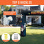 Arco inflable Halloween 14x10ft exterior con soplador negro