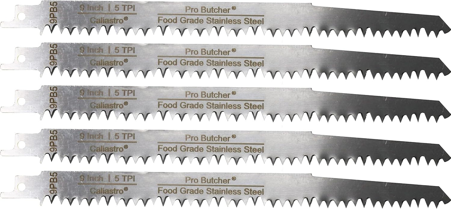 Hojas sierra hueso carne acero inox 9pulg paquete 5