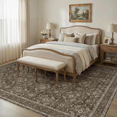 Alfombra 9x12 lavable antideslizante vintage para dormitorio