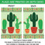 Bandera jardín cactus verde 12x18pulg