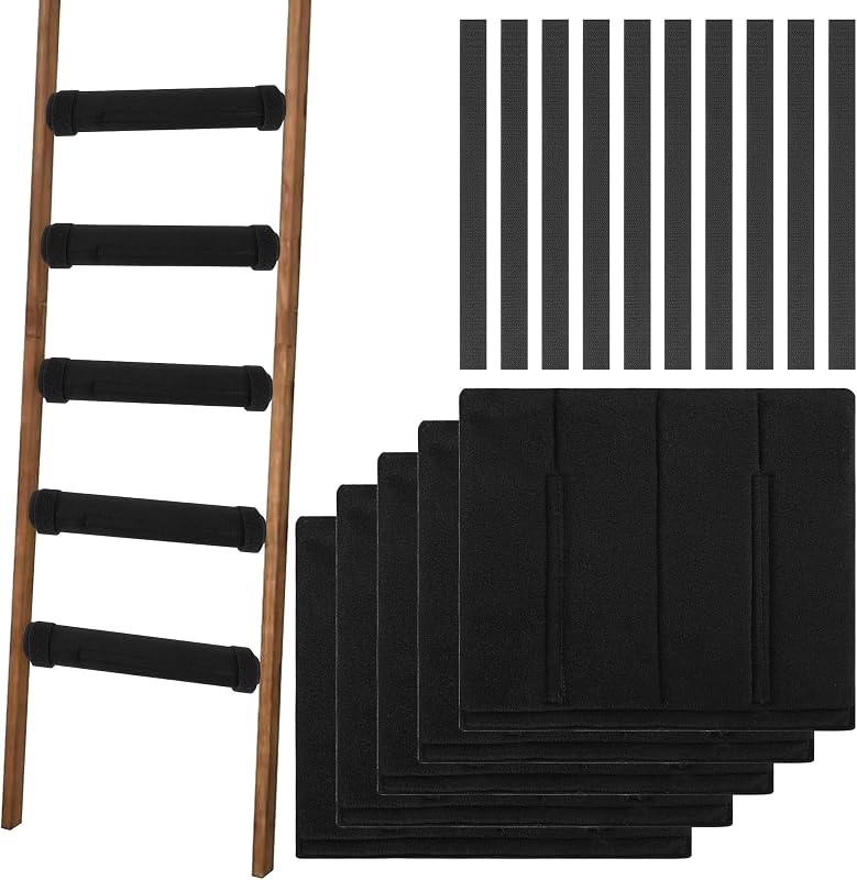 5 Almohadillas Escalera Litera 11.5x10pulg Con 10 Correas
