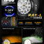 Luces redondas todoterreno 7pulg color ámbar blanco DRL 240W