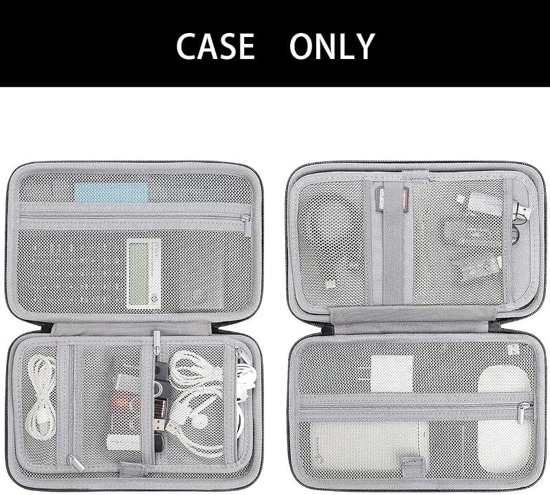 Funda viaje EVA rígida para Powerbank HDD 10.27x6.5x3.2pulg