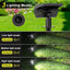 Focos solares impermeables IP65 6uds 52LED 2en1 para jardín