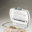 Contenedor plástico 2.5qt para grano tapa bisagra transparente
