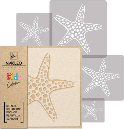 5 Plantillas Plástico Estrella Mar 3.5-13.4pulg Decoración