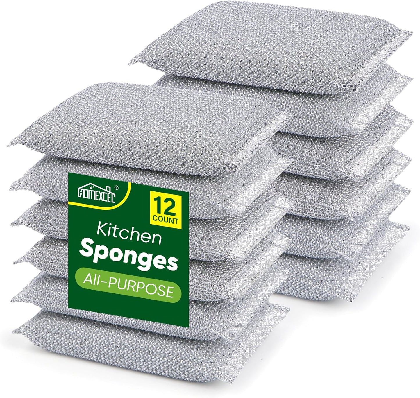 Almohadillas esponja multiusos 12 pzas antiarañazos para cocina
