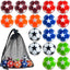 18 Pelotas Futbolín 1.28pulg Multicolor con Bolsa Negro