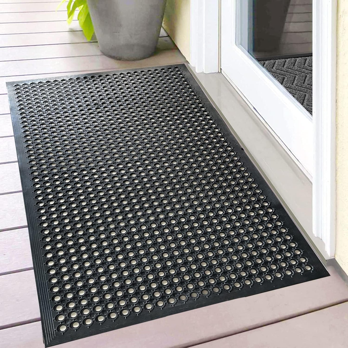 Felpudo antiderrap 35x24" para cocina garaje jardín