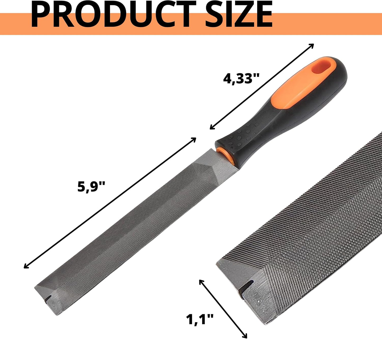 Afilador sierra mano con lima pluma profesional