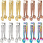 12 Pinzas Hielo Acero Inox 304 4.3pulg Cubo Azúcar 4 Colores