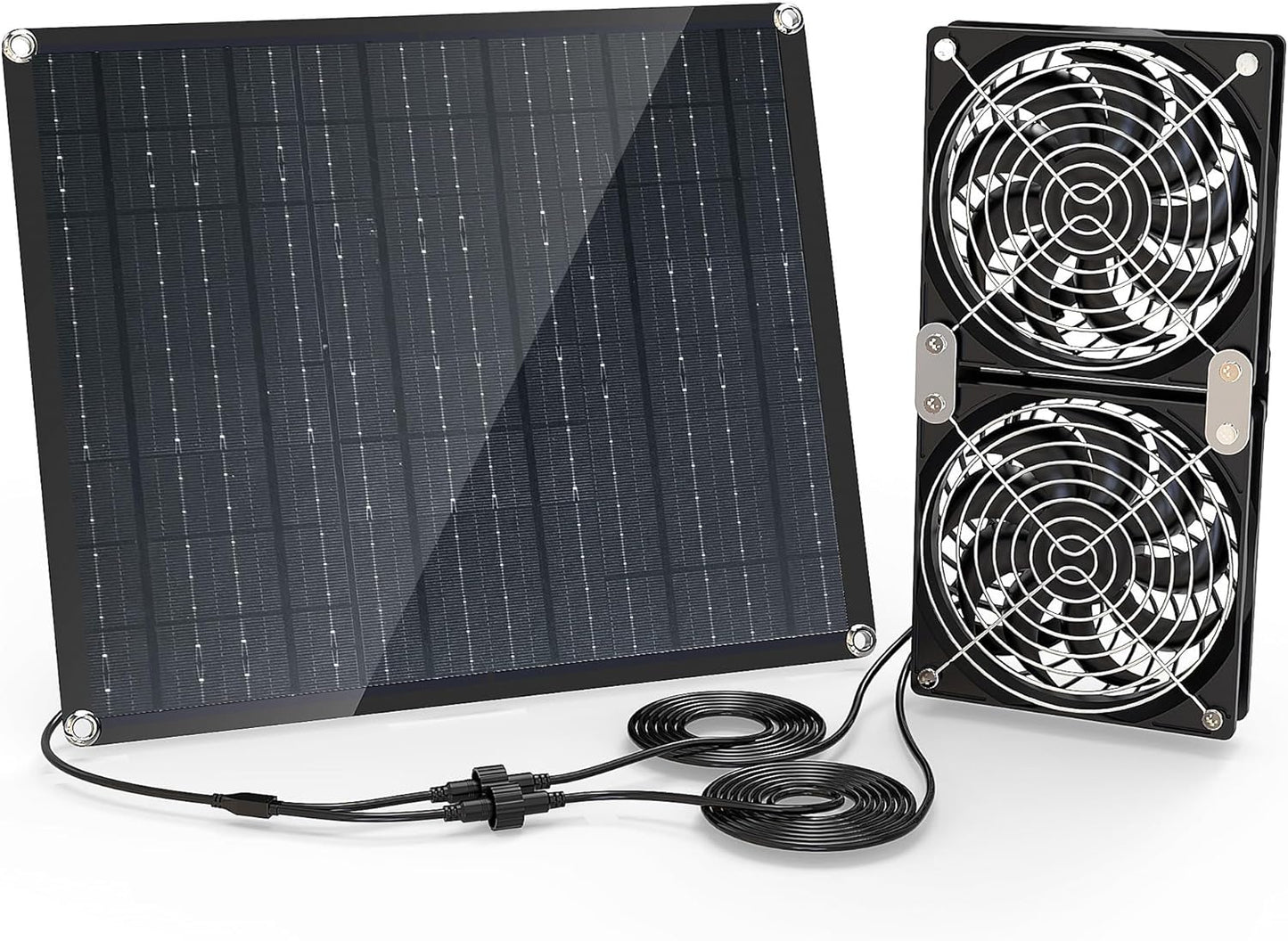 Ventilador solar 30W para gallineros invernaderos