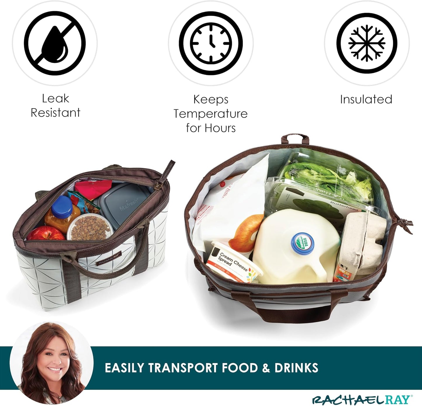 Bolsa termoaislada para alimentos fríos o calientes viaje