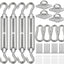 Kit accesorios vela 6" acero inox 304 para toldo 44pzas