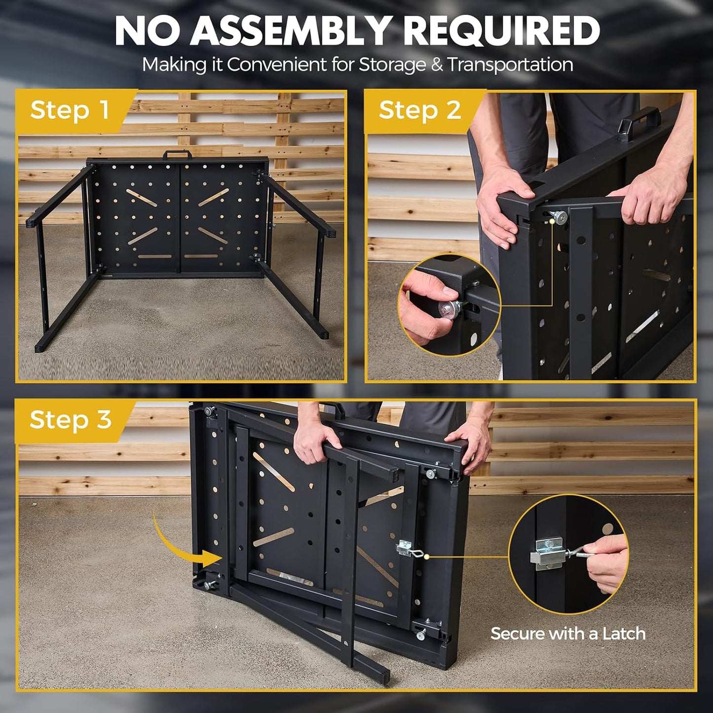 Banco trabajo soldadura plegable 1000lbs acero
