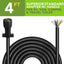 Cable remolque 7 vías conector doble clavija 4ft