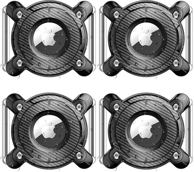 4 Soportes Airtag IPX8 Impermeable Correa Metal TPU Duro