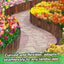 Valla jardín madera pino rústica 13.1ft x 12pulg resistente