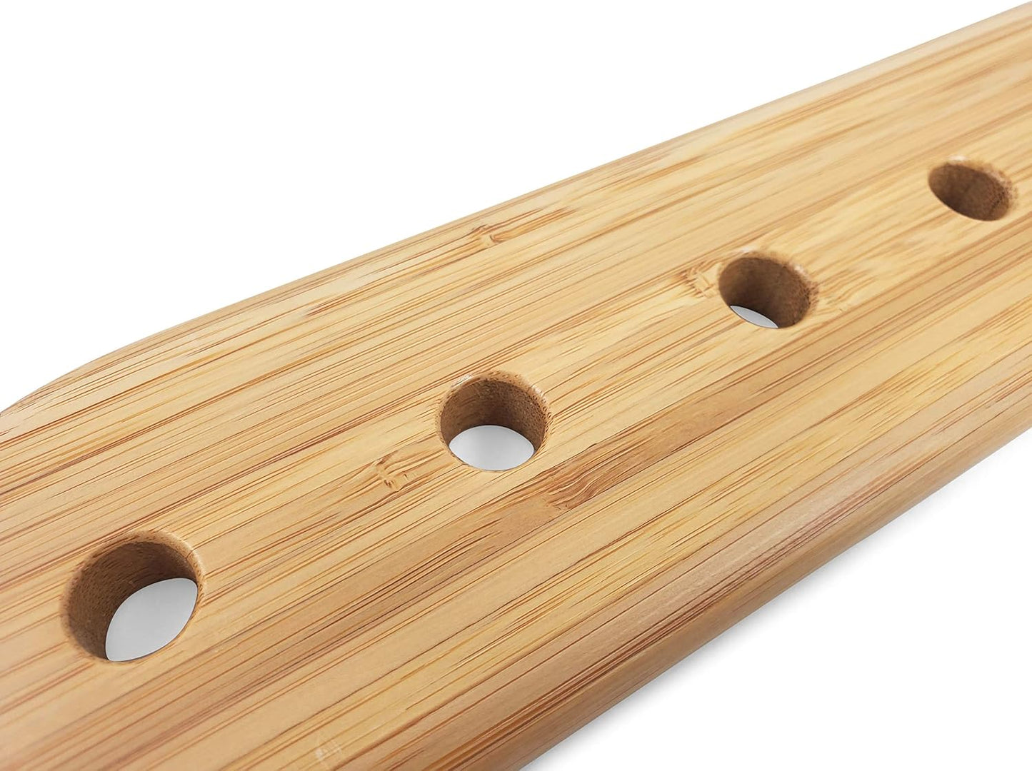 Paleta bambú 1/2pulg con orificios flujo aire duradera liso