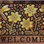 Tapete bienvenida antiderrap 17x30pulg puerta exterior