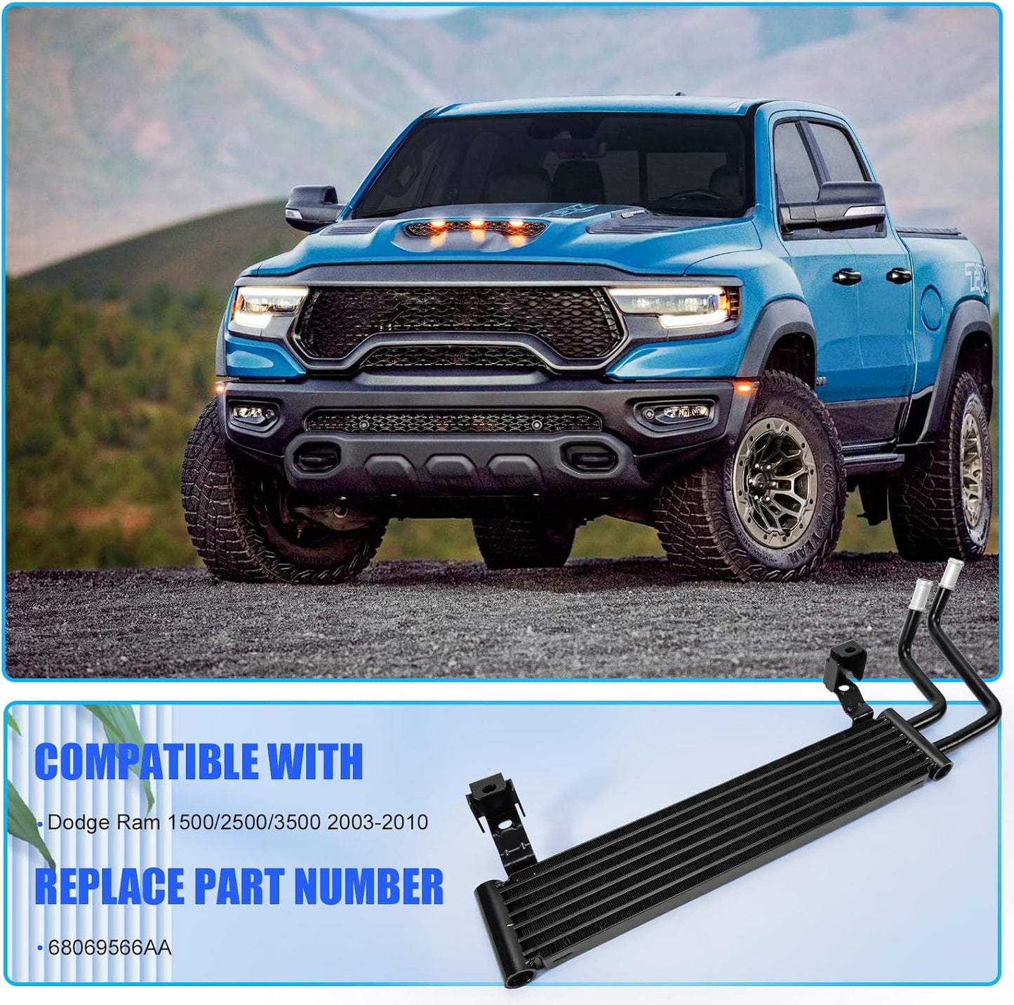 Enfriador aceite dirección asistida comp Dodge RamGas V6 V8