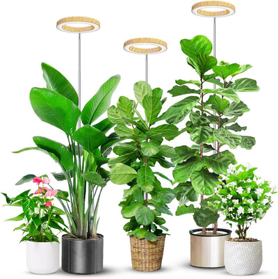 Lámpara cultivo 80 LED 6.3pulg espectro completo ajustable