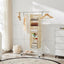 Organiz. colgante armario 6 niveles tela con ganchos beige
