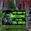 Cartel Halloween payaso circo fluorescente grande