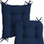 Set cojines felpa sillas mecedoras 18x20pulg azul