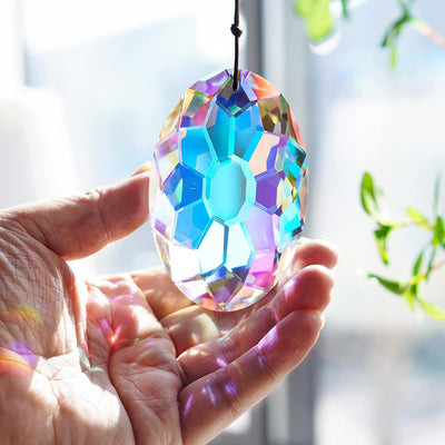 Atrapasoles cristal revestimiento AB colgante para ventana arcoíris