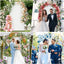 Soporte arco metal 7.2ft dorado con cubierta para boda y fiesta