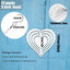 12 Hilanderos Viento 3" Aluminio 3D para Jardín y Decoración