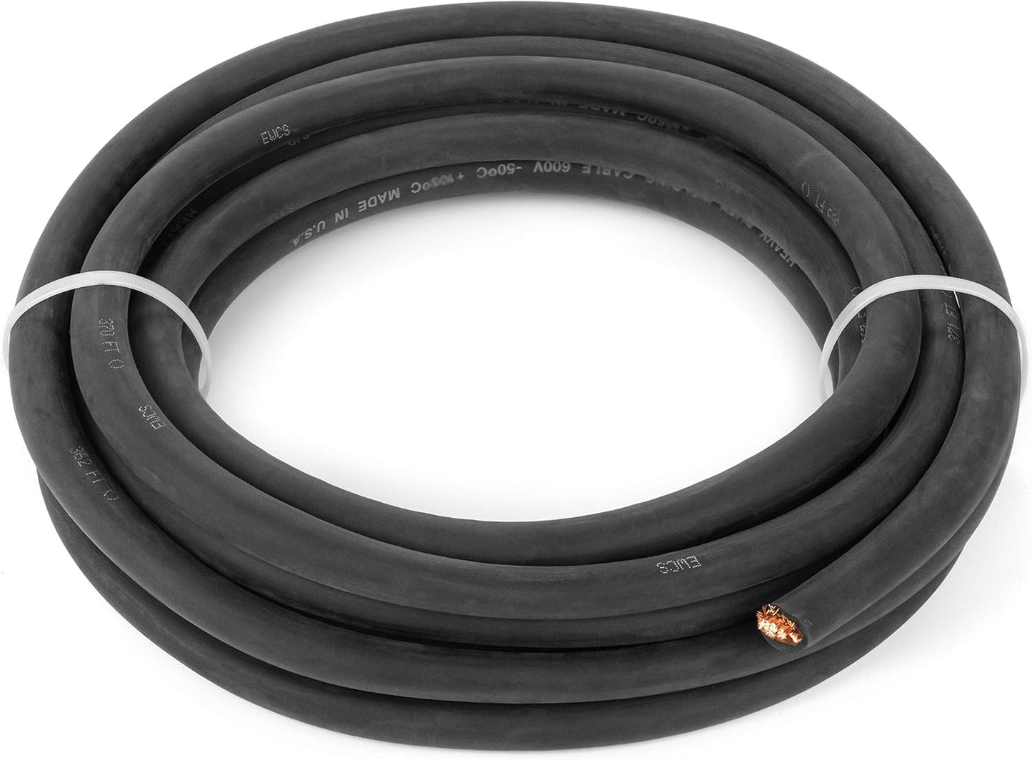 Cable soldadura flexible 4/0 cobre 600V color negro