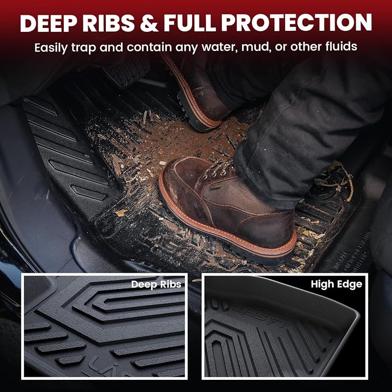 Tapetes piso Ford Edge 15-24 TPE 4 Pzas Negro