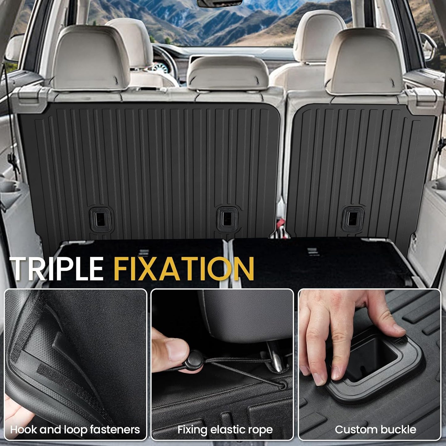 Alfombrillas traseras VW Atlas 18-26 TPE protector