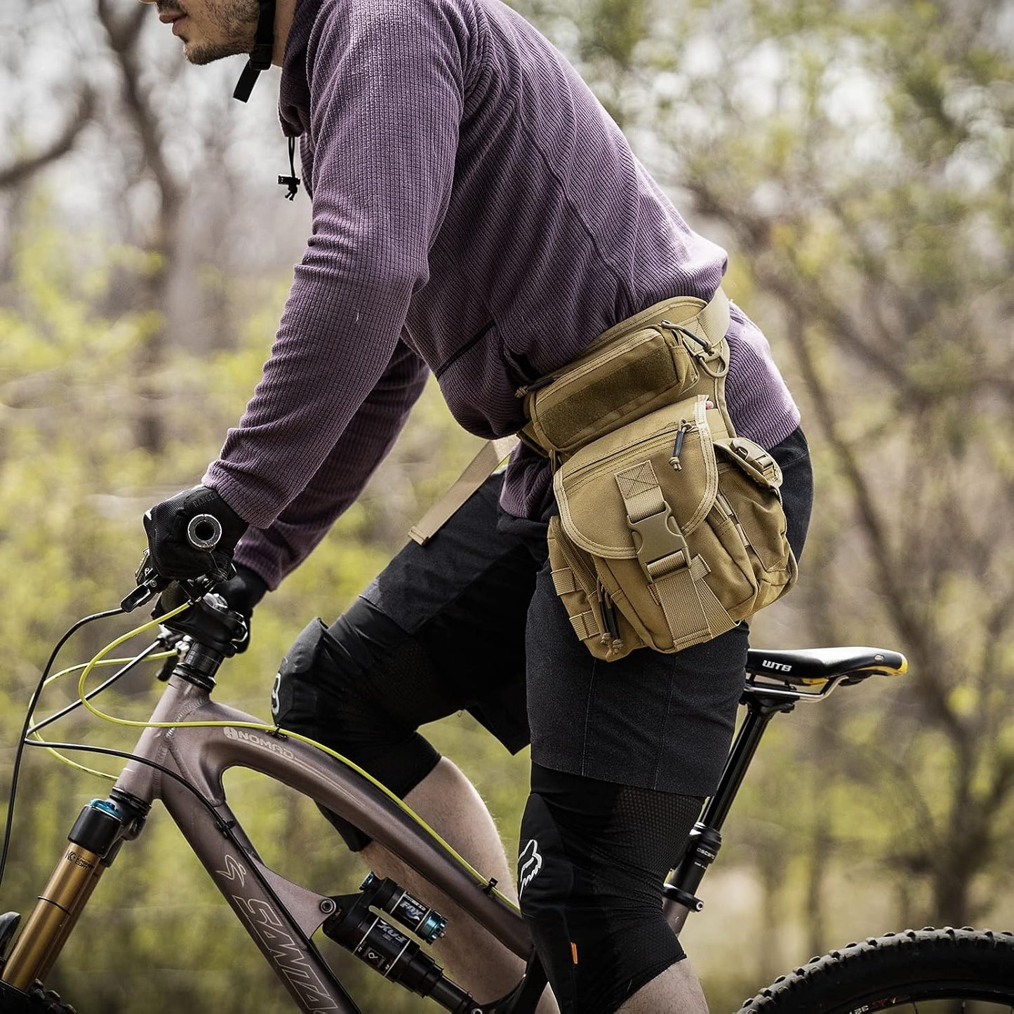 Bolsa pierna tipo B militar impermeable ciclismo senderismo
