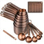 Juego tazas y cucharas medidoras acero inox