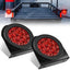 Luz trasera remolque 4pulg 12 LED rojas con soportes IP67