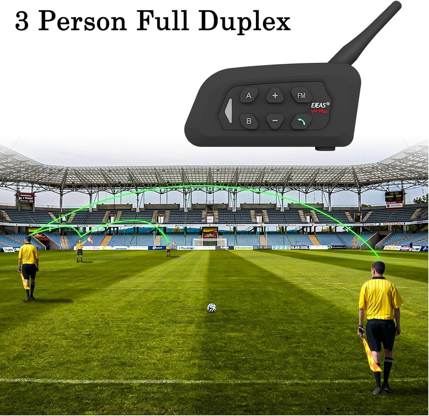 Sistema comunicación auriculares fútbol voleibol