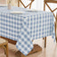 Pack 2 mantel cuadros gingham impermeable 60x120 azul claro