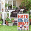 Bandera jardín 12x18pulg texto kindness peace equality diversity