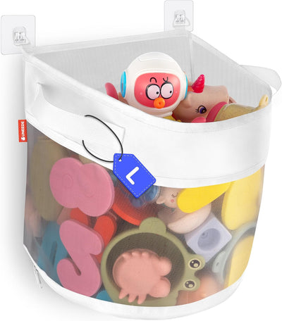 Organiz. juguetes bañera 4.15gal acceso rápido bebé