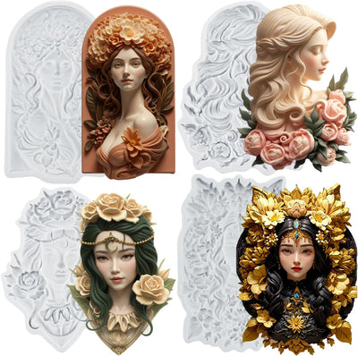 Moldes de silicona Avatar para decorar pasteles, cupcakes y caramelo, juego de 4